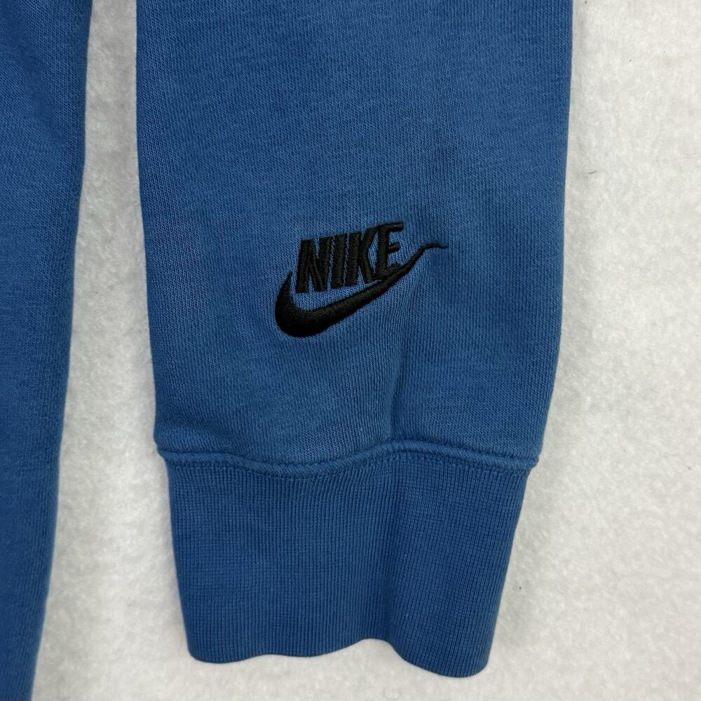 Nike Hoodie Mens Medium Blue Repeat Logo Pullover Sweatshirt Multi Swoosh - Picture 8 of 11
